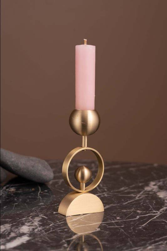 Tramonto Ball - Graceful Brass Candle Stand