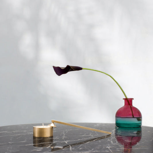 Bella Luce - Elegant Brass Tealight with Snuffer